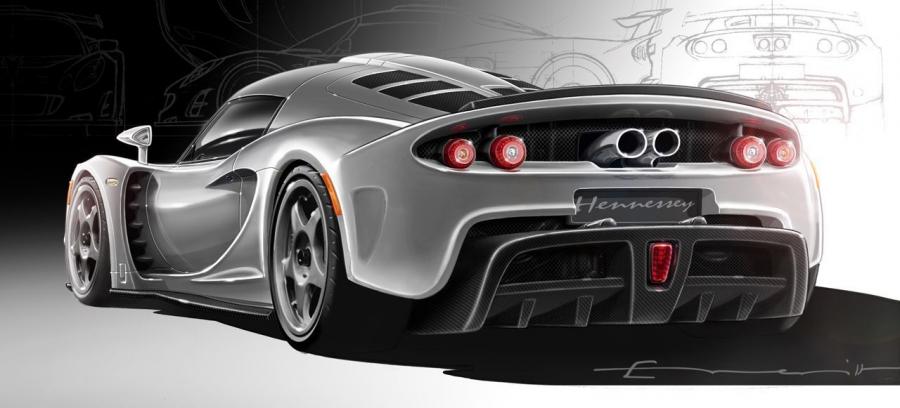 Эскиз Hennessey Venom GT sketches 2007 года  (фото 3 из 4)